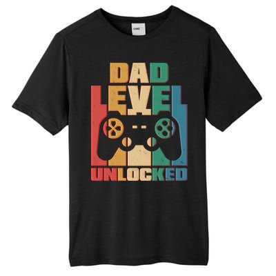 Retro New Dad Level Unlocked Video Gamer Tall Fusion ChromaSoft Performance T-Shirt