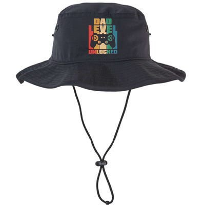 Retro New Dad Level Unlocked Video Gamer Bucket Hat