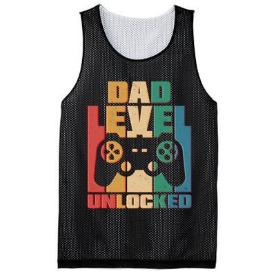 Retro New Dad Level Unlocked Video Gamer Mesh Reversible Basketball Jersey Tank