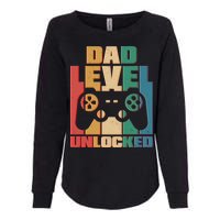 Retro New Dad Level Unlocked Video Gamer Womens California Wash Sweatshirt