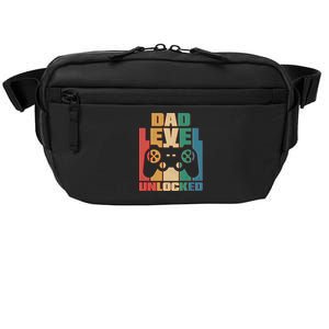 Retro New Dad Level Unlocked Video Gamer Crossbody Pack