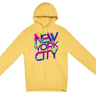 Retro New York City Premium Pullover Hoodie