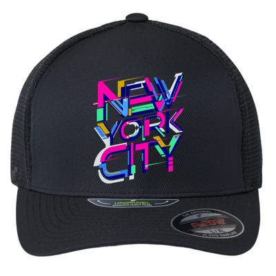 Retro New York City Flexfit Unipanel Trucker Cap