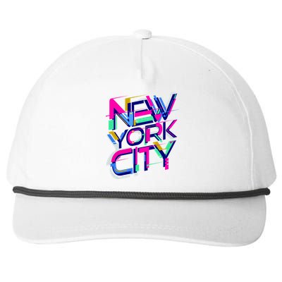 Retro New York City Snapback Five-Panel Rope Hat