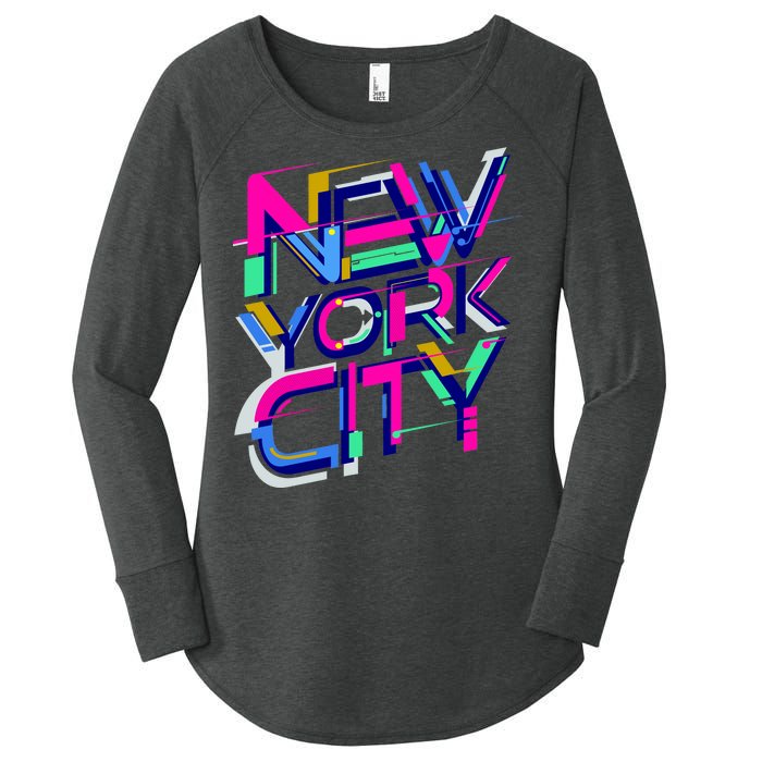 Retro New York City Women's Perfect Tri Tunic Long Sleeve Shirt