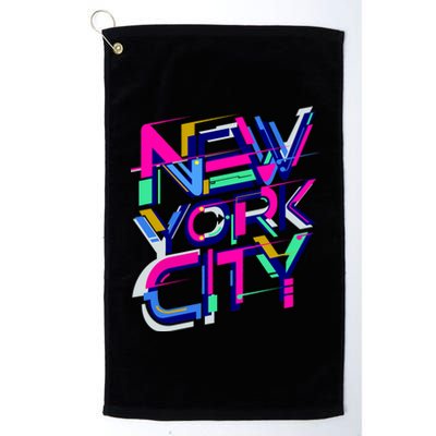 Retro New York City Platinum Collection Golf Towel