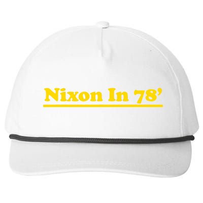 Retro Nixon In 78' For President 1978 USA Snapback Five-Panel Rope Hat