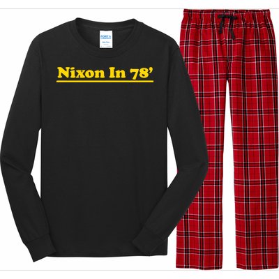 Retro Nixon In 78' For President 1978 USA Long Sleeve Pajama Set