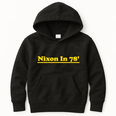 Retro Nixon In 78' For President 1978 USA Kids Hoodie