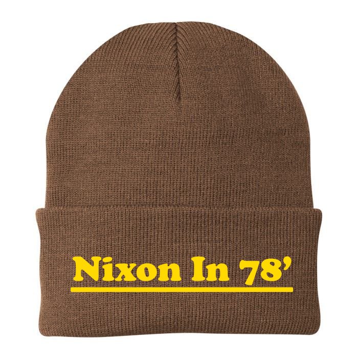 Retro Nixon In 78' For President 1978 USA Knit Cap Winter Beanie