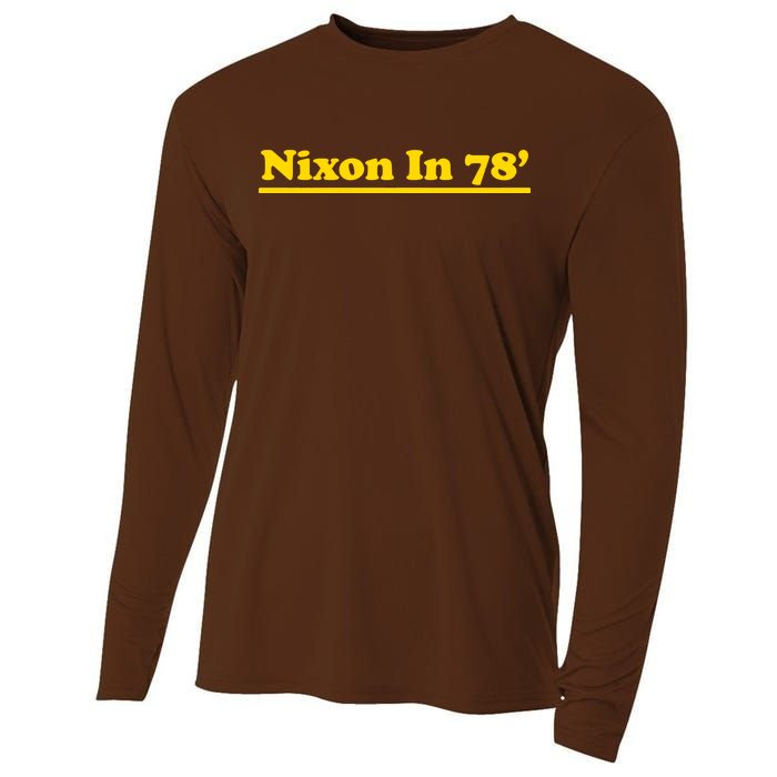 Retro Nixon In 78' For President 1978 USA Cooling Performance Long Sleeve Crew