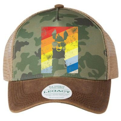 Retro No Drama Llama Legacy Tie Dye Trucker Hat