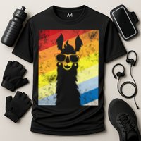 Retro No Drama Llama Cooling Performance Crew T-Shirt
