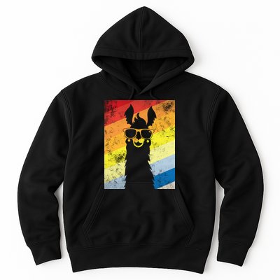 Retro No Drama Llama Hoodie
