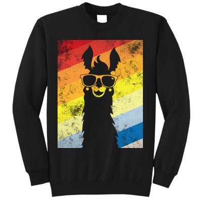 Retro No Drama Llama Sweatshirt