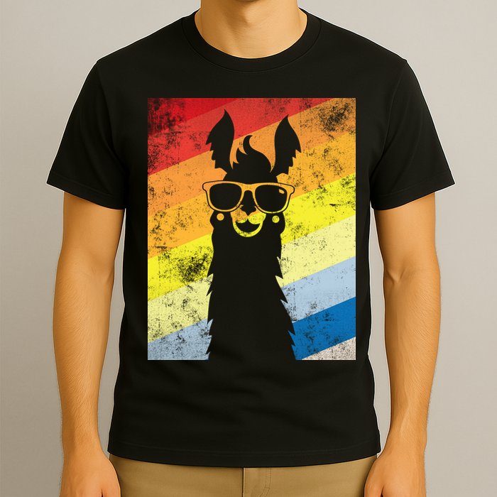 Retro No Drama Llama T-Shirt