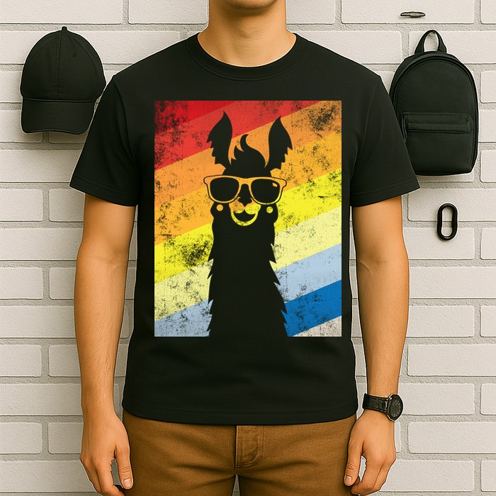 Retro No Drama Llama T-Shirt