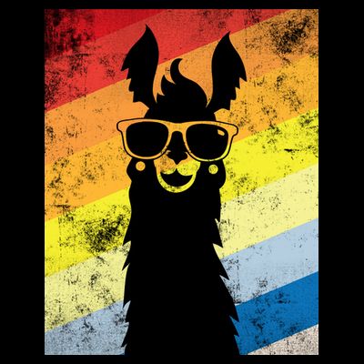 Retro No Drama Llama T-Shirt