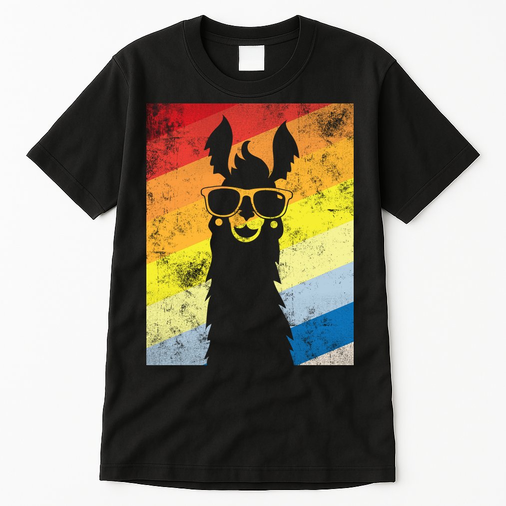 Retro No Drama Llama Tall T-Shirt