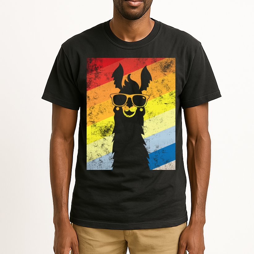 Retro No Drama Llama Tall T-Shirt