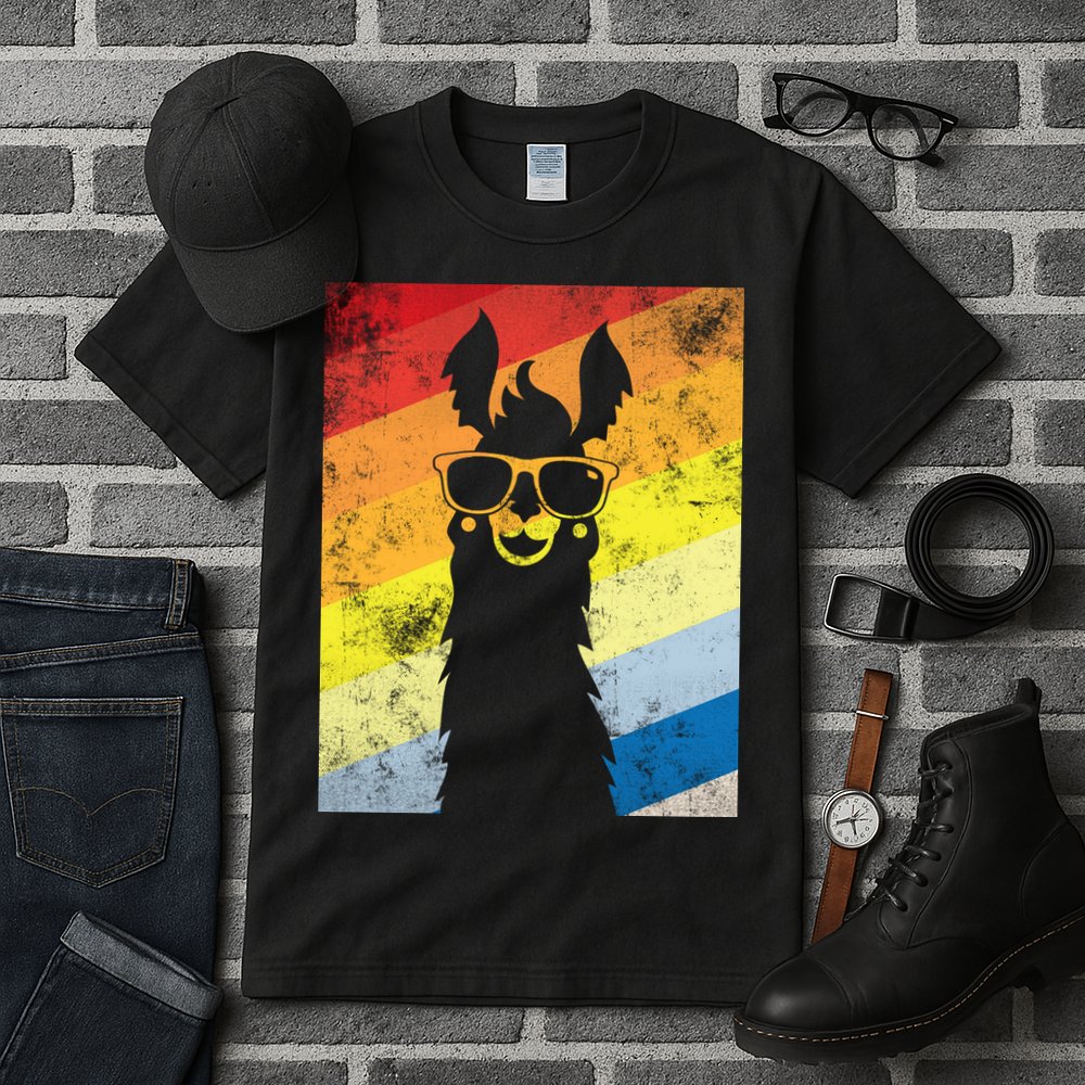 Retro No Drama Llama Tall T-Shirt