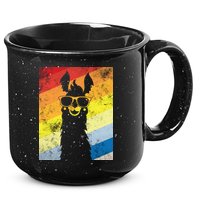 Retro No Drama Llama 15oz Campfire Ceramic Mug
