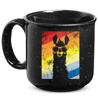 Retro No Drama Llama 15oz Campfire Ceramic Mug