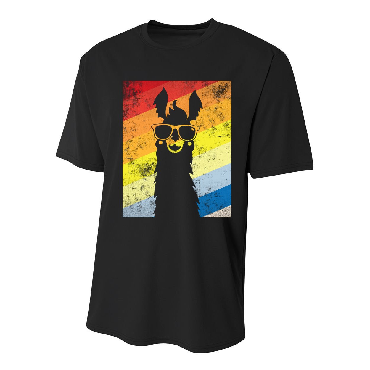 Retro No Drama Llama Youth Performance Sprint T-Shirt