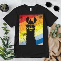 Retro No Drama Llama Premium T-Shirt
