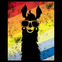 Retro No Drama Llama Premium T-Shirt