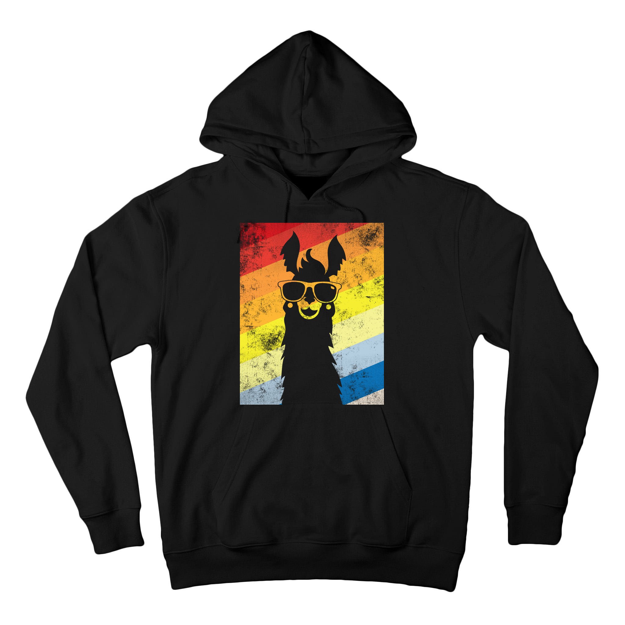 Retro No Drama Llama Tall Hoodie