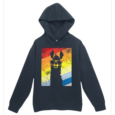 Retro No Drama Llama Urban Pullover Hoodie