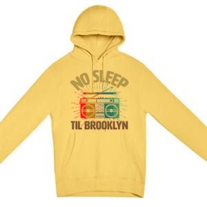 Retro No Sleep Til Brooklyn Premium Pullover Hoodie