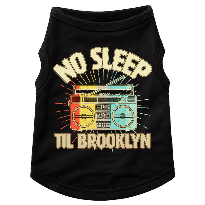 Retro No Sleep Til Brooklyn Doggie Tank
