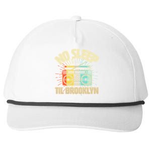 Retro No Sleep Til Brooklyn Snapback Five-Panel Rope Hat