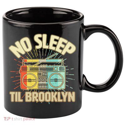 Retro No Sleep Til Brooklyn 11oz C Handle Ceramic Mug