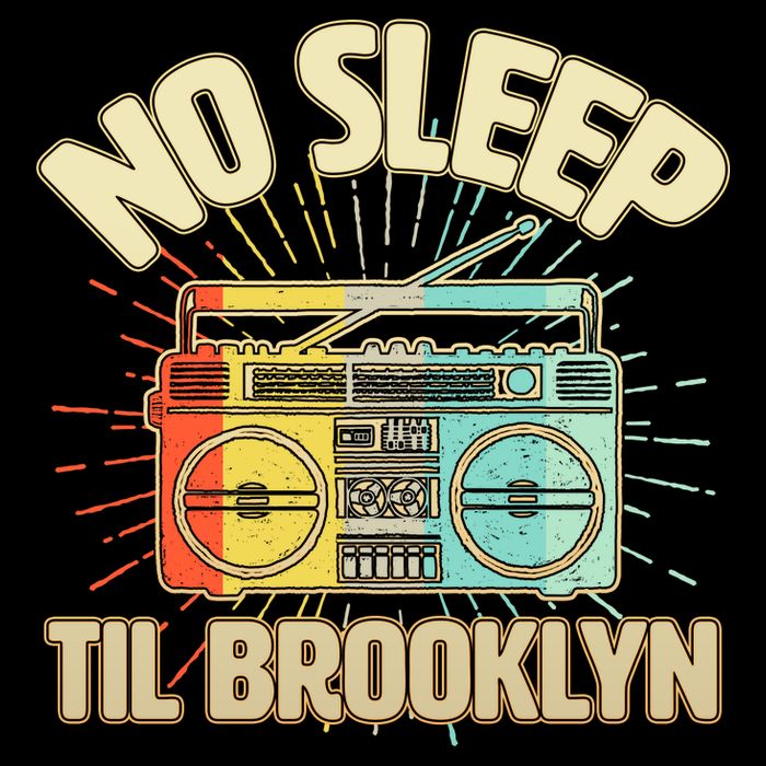 Retro No Sleep Til Brooklyn Flatbill Hat