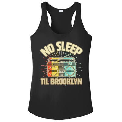 Retro No Sleep Til Brooklyn Ladies PosiCharge Competitor Racerback Tank