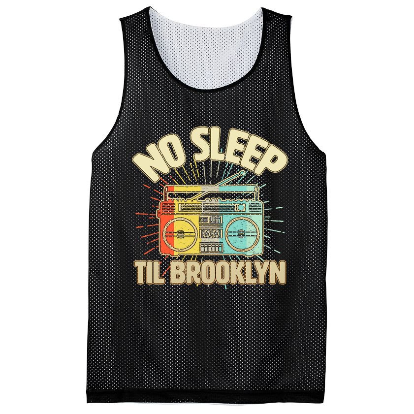 Retro No Sleep Til Brooklyn Mesh Reversible Basketball Jersey Tank