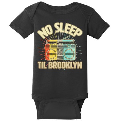 Retro No Sleep Til Brooklyn Baby Bodysuit