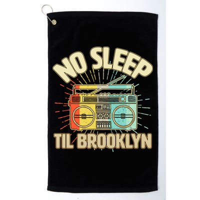 Retro No Sleep Til Brooklyn Golf Towel
