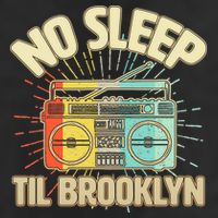 Retro No Sleep Til Brooklyn Golf Towel