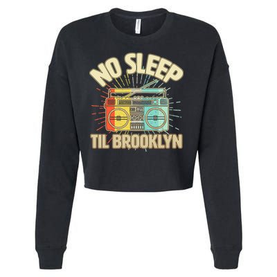 Retro No Sleep Til Brooklyn Cropped Pullover Crew