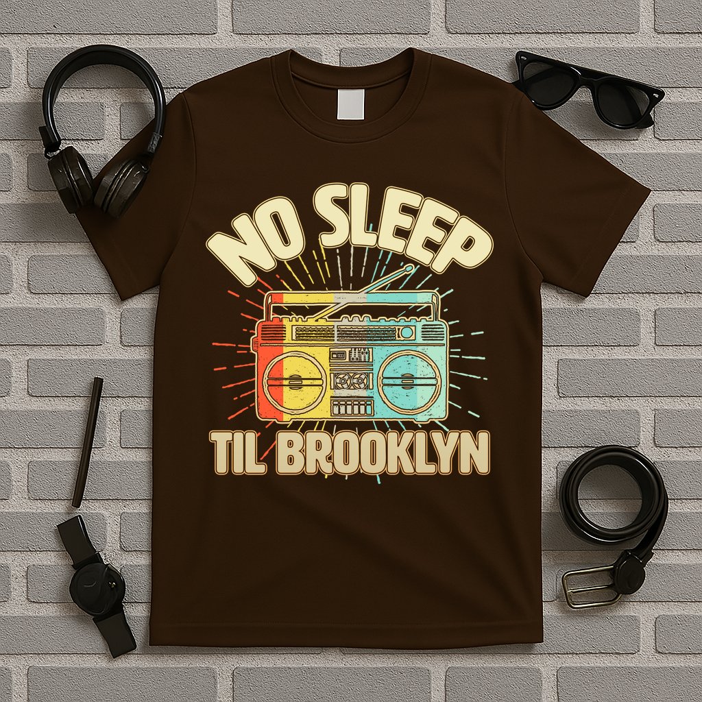 Retro No Sleep Til Brooklyn T-Shirt