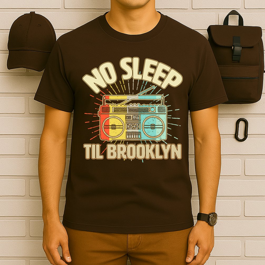 Retro No Sleep Til Brooklyn T-Shirt