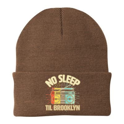 Retro No Sleep Til Brooklyn Knit Cap Winter Beanie