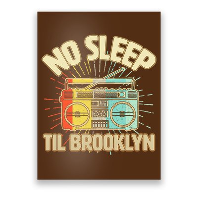 Retro No Sleep Til Brooklyn Poster