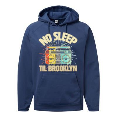 Retro No Sleep Til Brooklyn Performance Fleece Hoodie