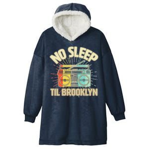 Retro No Sleep Til Brooklyn Hooded Wearable Blanket