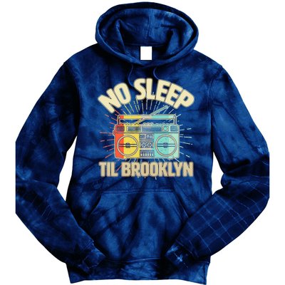 Retro No Sleep Til Brooklyn Tie Dye Hoodie